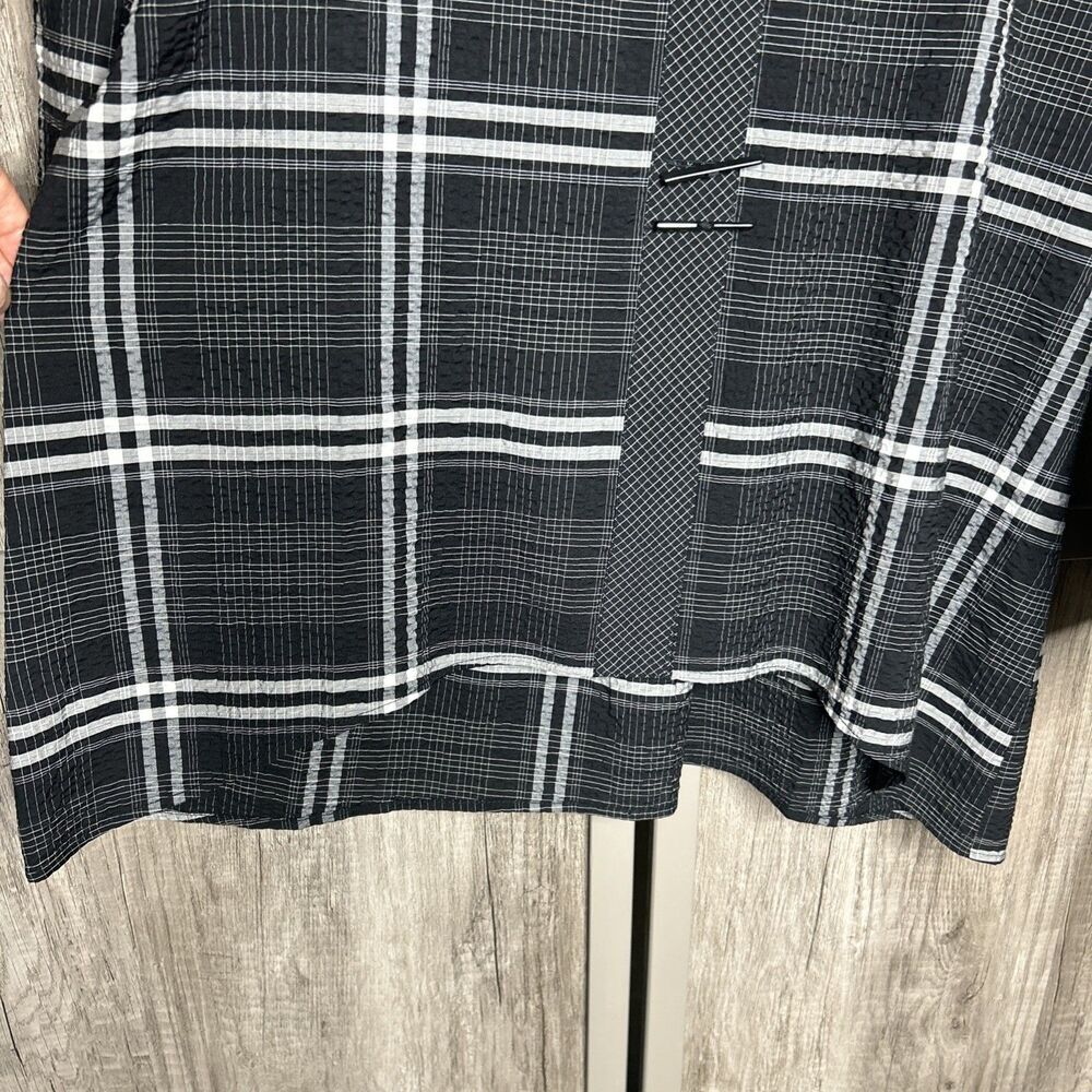 NWT Habitat Top Chopstick Button Shirt Black White Size M - Picture 7 of 10